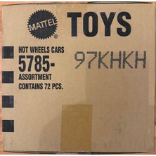 Hot Wheels Kısa Karton 72'li Kutu 5785-97KHKH