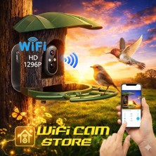 Wificam Wifi Kuş Yemleme Izleme ve Kayıt Kamerası Solar Panelli