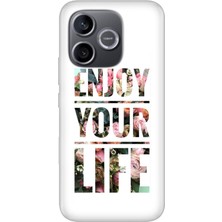 Senada Honor 600 Lite Kılıf Desenli Baskılı Tpu Rubber Kapak Enjoy Your Life