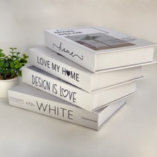 Bak Gel Al Bakgelal Kitap Görünümlü Dekoratif Saklama Kutusu 4'lü Set
