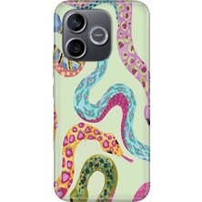 Adasena Honor 600 Lite (Lna-Nx1) Kılıf Desenli Baskılı Tpu Rubber Kapak Snakes