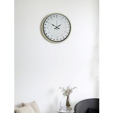 Mabelme Store 36 cm Krem 24 Saat Göstergeli Duvar Saati