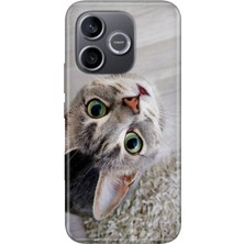 Senada Honor 600 Lite Kılıf Desenli Baskılı Tpu Rubber Kapak Evdeki Kedi