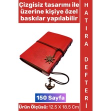 Wintoup #defter Okul Ofis Günlük Not Ajanda Hatıra Anı Tutma Eş Sevgili Anneler Babalar Öğretmenler Günü Çok Şık Dekoratif Hediyelik Pusula Detaylı Çizgisiz Kırmızı Deri Defter