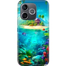 Senada Honor 600 Lite Kılıf Desenli Baskılı Tpu Rubber Kapak Island