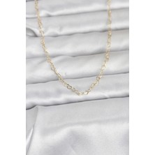 Mabelme Store Mey Ithalat® cm 14K Gold Renk Kalp Zincirli 60 cm Kadın Kolye