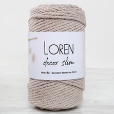 Hsc Bilişim Loren Decor Slim 3 Büküm Makrome Ipi Bej - L049