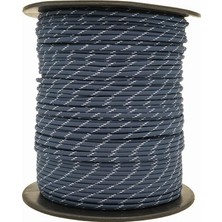 Mg Ropes Bileklik,outdoor 4 mm Paracord Ip No:80 30 Metre Lacivert Beyaz Desenli