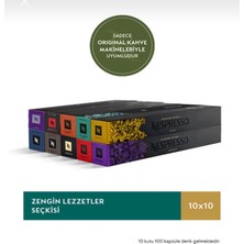 Nespresso Zengin Lezzetler Kapsül Kahve Seçkisi 100 Kapsül