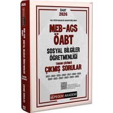 Pegem 2026 Öabt Meb-Ags Sosyal Bilgiler Öğretmenliği Çıkmış Sorular Çözümlü Pegem Akademi Yayınları