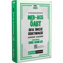 Pegem 2026 Öabt Meb-Ags Okul Öncesi Öğretmenliği Soru Bankası Çözümlü Pegem Akademi Yayınları