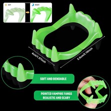 Ozcmax Fosforluu Çift Damak Takma Vampir Dişi