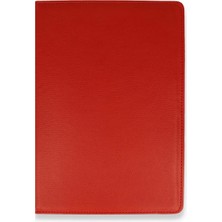 Mabelme Store Mey Ithalat®  Samsung Galaxy T290 Tab A 8 Kılıf 360 Tablet Deri Kılıf - Kırmızı