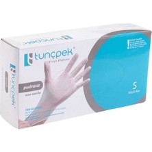 Tunçpek Vinil Eldiven Pudrasız S Küçük Boy 100PCS