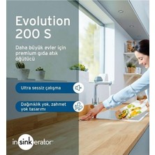 Gümrük Bey Insinkerator Evolution 200 S Çöp Öğütücü – Paslanmaz Çelik Öğütme Sistemi