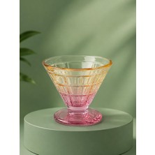 R'eyla Frozo 3’lü Premium Dondurma & Frozen Sunum Kasesi – Renkli Kristal Cam Dessert Bowl Seti