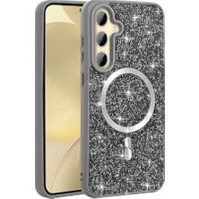 Teleplus Samsung Galaxy S26 Kılıf Taşlı Mozaik Manyetik Şarj Kapak