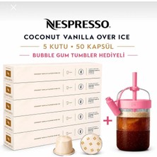 Nespresso Coconut Kapsül Kahve 50 Kapsül + Bubble Gum Thumbler Hediye