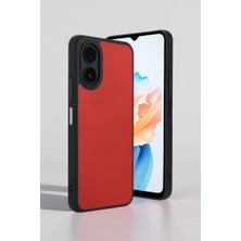 Eco Port Oppo A38 Kılıf Aras Deri Kapak - Kırmızı