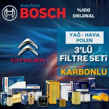 Bosch Citroen Ds3 1.6 Dizel Filtre Bakım Seti 2014-2021 3kp