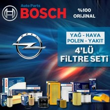 Bosch Opel Corsa C 1.0 12V Filtre Bakım Seti 2001-2005 4np