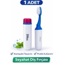 Bezos Difas Seyahat Tipi Diş Fırçası | Kapaklı Taşınabilir 1 Adet