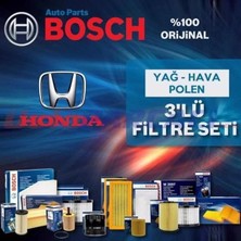 Bosch Honda Jazz 1.4 L13A Filtre Bakım Seti 2002-2008 3np
