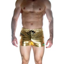 Mabelme Store Erkek Gold Lame Short