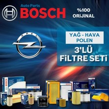 Bosch Opel Vectra B 1.6 Benzin Filtre Bakım Seti 1997-2002 3np