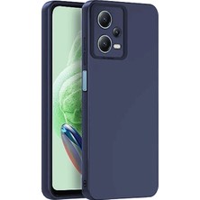 Evolvera Xiaomi Redmi Note 12 Pro 5g Kılıf Nano Içi Kadife Silikon - Lacivert