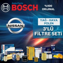 Bosch Nissan Micra 1.5 Dci K12 Filtre Bakım Seti 2004-2010 3np