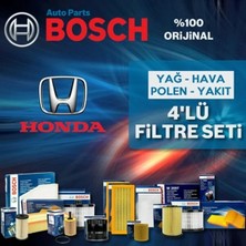 Bosch Honda Accord 2.4 K24 Filtre Bakım Seti 2003-2009 4np