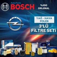 Bosch Opel Vectra B 2.0 16V Filtre Bakım Seti 1997-2002 3np