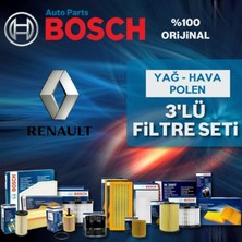 Bosch Renault Clio 2 1.5 Dci Filtre Bakım Seti 2001-2013 3np