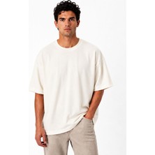 Classics Men Bordoo Basic Bisiklet Yaka Oversize Kısa Kol Erkek Tişört 7701
