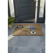 Başak Ev Tekstili Dekoratif 40 x 60 Koko Paspas - Dış Mekan ve Iç Mekan Uyumlu Doğal Lifli Giriş Paspası