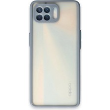 Evolvera Oppo Reno 4 Lite Kılıf Montreal Silikon Kapak - Gri