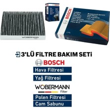 Wöbermann+Bosch Opel Mokka 1.6 Benzin Filtre Bakım Seti 2012-2018 3kp