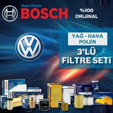 Bosch Vw Golf 5 1.6 Benzin Filtre Bakım Seti 2004-2009 3np Bgu-Bse-Bsf