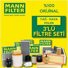 Mann-Filter Fiat Punto / Grande Punto 1.4 8V Filtre Bakım Seti 2005-2012 3np