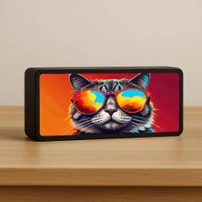 Sfenks. Cat Sunglass LED Lamba & Masa Lambası & Gece Lambası