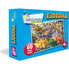 Mabelme Store 60 Parça Puzzle Ejderha