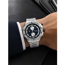 Ferrucci Gümüş Renk Spor Model Çelik Kordon&kasa Fonksiyonlu&takvimli Erkek Kol Saati