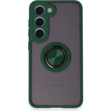 Eco Port Samsung Galaxy M15 Kılıf Montreal Yüzüklü Silikon Kapak - Yeşil