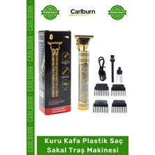Carlburn #tıraşmakinesi Profesyonel Tasarım Ergonomik Şarjlı Kablosuz Kuru Kafa Plastik Saç Sakal Traş Makinesi