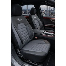 Kurra Store Ssangyong Chairman CM600S 3.2 I 24V (220 Hp) 1998 Titanyum Serisi Uyumlu Keten Oto Koltuk Kılıfı Füme