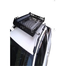 TMZ Garage Universal Tavan Sepeti 100X125 cm | Tüm Araçlara Uyumlu Lazer Kesim Roof Rack Sepet – Siyah