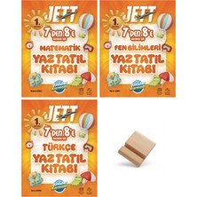 Ünlüler Karması Lgs Jett 7'den 8'e Matematik Fen ve Türkçe Yaz Tatili Kitabı 3lü Set+ Telefon Standı
