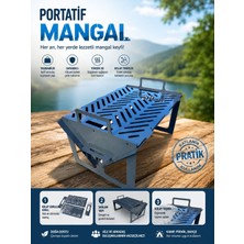 Thorqtech Mangal Demonte Katlanabilir Metal Mangal Kamp Piknik Mangalı Outdoor Portatif Pratik Mangal