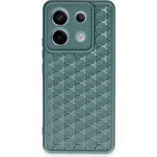 Eco Port Xiaomi Redmi Note 13 Pro 5g Kılıf Petek Silikon Kapak - Koyu Yeşil